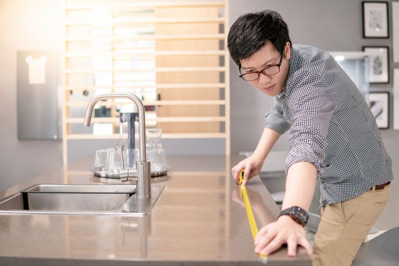 Granite Countertop Installation in Kitchen